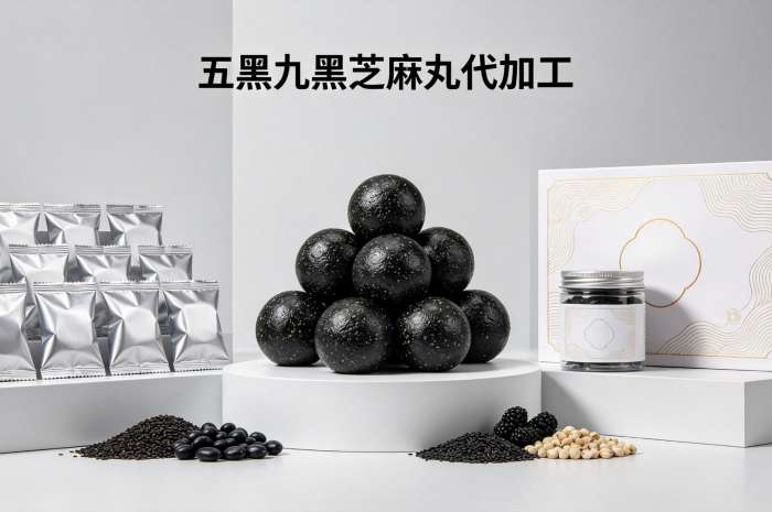黑芝麻丸代加工服务详解：九蒸九晒工艺与OEM合作流程